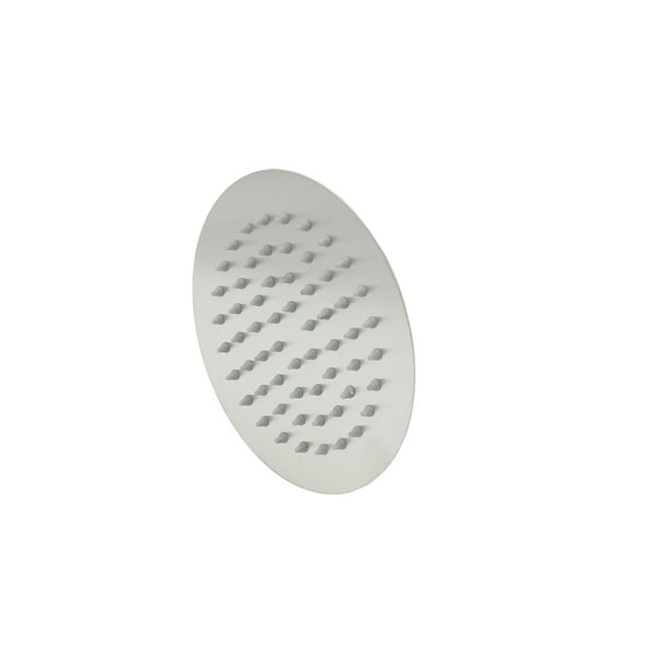 Regadera Redonda 15 cm Media y Baja Presion Rubinett Satinado Acero Inoxidable Sin Brazo