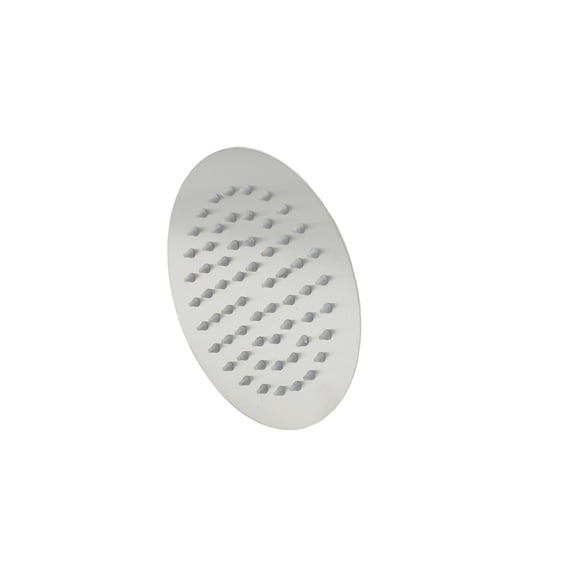 Regadera Redonda 15 cm Media y Baja Presion Rubinett Satinado Acero Inoxidable Sin Brazo