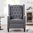 thumbnail image 2 of Triple Tree Tufted Wingback Living Room Recliner Chair, Gray, 2 of 9