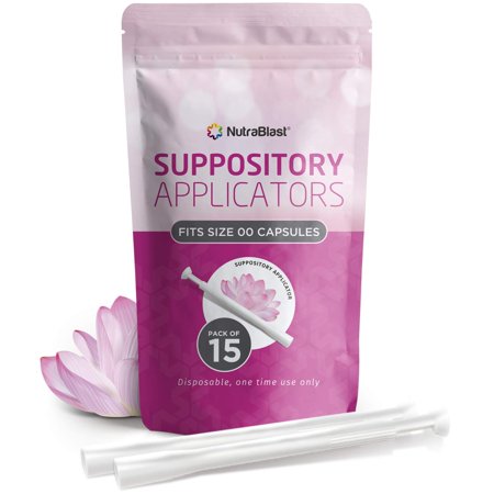 NutraBlast Disposable Vaginal Suppository Applicators (15-Pack) | Fits Most Brands, Pills, Tablets and Boric Acid Suppositories | Individually (Best Over Counter Yeast Infection Pill)