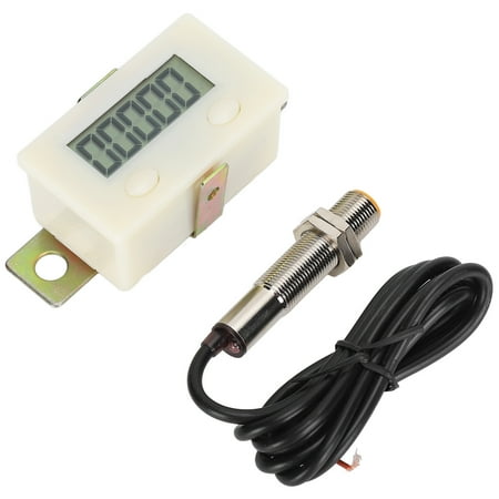 

Cergrey 5 Digit LCD Counter Electronic Counter 5 Digit LCD Display Magnetic Induction Punch Counter Built In Battery HX‑5A Magnetic Induction Counter