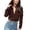 Coffee Shirts, variant on CAIVO Autumn Solid Color V Neck Ladies Shirt Blouse Women Long Sleeve Cozy Summer Back To School Tops