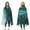 Teal Gold Marble, variant on Wearable Blanket,Teal Gold Marble Pattern Hooded Wearable Flannel Blanket for Adults & Teens,Winter Poncho Shawl Wrap Cape Cozy Anti-Pill,50"x60"