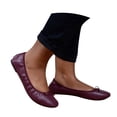 thumbnail image 3 of Women Flats Shoes Soft Canvas Upper Slip On Ballerinas Breathable Lightweight Shoes For Daily Walking Wear ,Us Size:6.5, 3 of 8