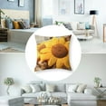 thumbnail image 5 of Sunflower Flower Floor Pillow Seating Cushion Mat Sunflower Throw Pillow Yellow Sunflower Shaped Chair Pads Decorative Plush for Bed Car Couch Chair Sofa Office Girls Gifts, 5 of 7