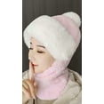 thumbnail image 2 of CoCopeaunts Womens Knit Beanie Hat Scarf Fleece Lined Peruvian Circle Scarf Warm Knit Hat Pom Skull Cap, 2 of 2