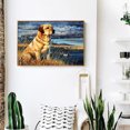 thumbnail image 4 of Pintura al óleo de perro por números, lienzo acrílico artesanal pintado a mano (WH-1228) Likrtyny Oficina Multiescena Multifunción, 4 of 9