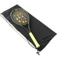 thumbnail image 2 of Necvior Tennis Racket Storage Bag Soft Velvet Racket Protactive Sleeve Tennis Racket Pouches Drawstring Racket Bag for Carrying, 2 of 8