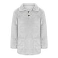 thumbnail image 5 of tarylea Sweatshirt for Women Long Sleeve Plush Pullover Turn down Collar Comfy Winter Tops Casual Loose Soft Tops with Pockets, 5 of 6