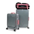 thumbnail image 4 of Maletas de Viaje 20 y 26 Pulgadas Rollway con Ruedas y Mochila para Equipaje de Mano y Cabina 10 kgs Candado TSA Plata con Vivos Rosas, 4 of 5