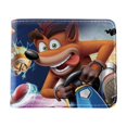 thumbnail image 1 of Cartera de piel sintética delgada y plegable con personajes de anime de Crash Bandicoot, 1 of 2