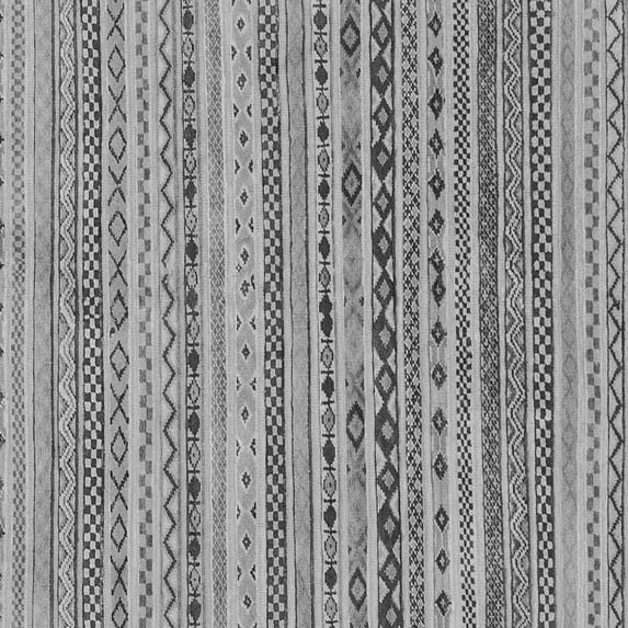 Ahgly Company Indoor Square Solid Gray Modern Area Rugs, 6' Square