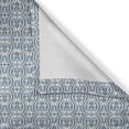thumbnail image 4 of Ambesonne Damask Grommet Curtain Single Panel, Symmetrical Old Flowers, 50"x60", Slate Blue Ivory, 4 of 5