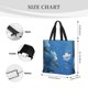 thumbnail image 3 of Disketp Hibiscus Flowers Calm Water Bolsa Tote de Lona para Mujer, Bolso de Hombro y Cruzado con Cierre de Cremallera, 3 of 7