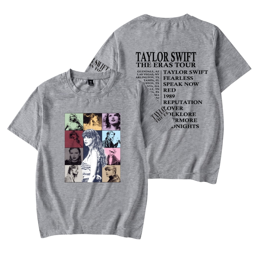 Taylor 2023 The Eras Tour T-shirt Crewneck Short Sleeve Tee Men Women's ...