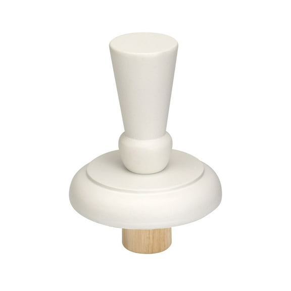 White Wood Standard Neck Finial for Dressmaker Form
