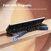 SIKAI CASE Foldable Bluetooth Keyboard with Magnetic Stand,Mini Keyboard for Tablet,Phones.Travel(Black)