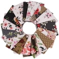 thumbnail image 4 of Soimoi 16 Pc Fat Quarter Bundle,FloralPrint 18"x 22"DIY Patchwork-100% CottonPre-Cut Quilting Fabric White & Gray, 4 of 6