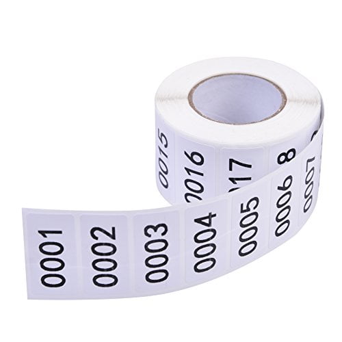 Inventory Labels - Consecutive Number Labels Inventory Stickers - Product Claiming Labels 1-1000 ...