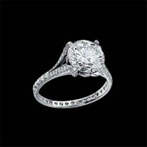Harry Chad Enterprises 64989 3.11 CT Diamond Royal Engagement Ring Set with Accents, White Gold - Size 6.5