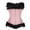 Pink, variant on TOOYOU Women Corset Top Lace Lace Bony Bow Court Corset Shapesome Top