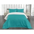 thumbnail image 3 of Ambesonne Chevron Quilted Bedspread Set 3 Pcs, Neutral Modern Zigzags Art, Queen Size, Teal Dark Turquoise, 3 of 5