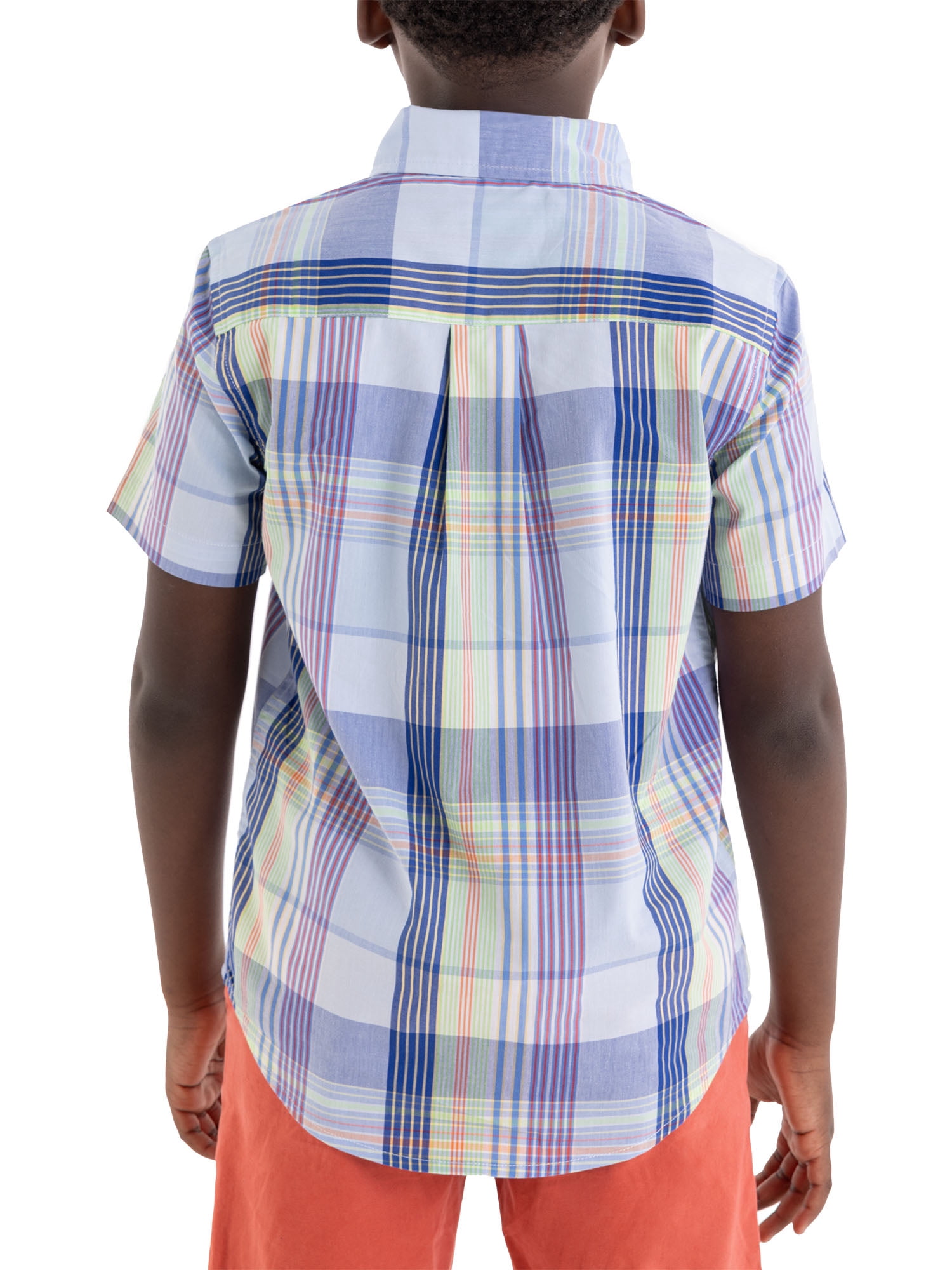 U.S. Polo Assn. Short Sleeve Button-Up Shirt for Boys, Sizes 4-18