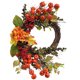 thumbnail image 1 of Corona de flores de calabaza y bayas de otoño, decoración de Halloween para el hogar, exterior, interior, ventanas, paredes y puertas, 1 of 6