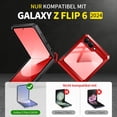 thumbnail image 2 of TONGATE for Z Flip 6 Case with Kickstand & Belt-Clip, [Hinge Protection Cover][Bulit-in Screen Protector] Military Grade Shockproof Phone Case for Samsung Galaxy Z Flip 6 5g 2024,Red, 2 of 8