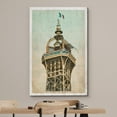 thumbnail image 3 of wall26 Canvas Print Wall Art Retro Vintage Eiffel Tower Flag Paris Architecture &amp; Maps Landmarks Digital Art Modern Art Decorative Scenic Urban Bohemian for Living Room, Bedroom, Office - 32&quot, 3 of 5
