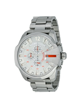 Mega Chief Chronograph White Dial Stainless Steel Mens Watch DZ4328