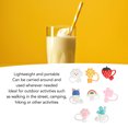 thumbnail image 3 of Portable Drinking Straw Tips Lids, 8pcs Multipurpose Lightweight Straw Covers  For Outdoor, 3 of 8