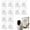 12Pcs#002, variant on Adhesive Picture Hooks 20 Lbs Max Load, Heavy Duty Wall Hangers Without Nails, Transparent Waterproof Sticky Hooks for Hanging Pictures Frames, Wall Hooks Adhesive for Bathroom Kitchen (2.36", 12pcs)