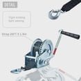 thumbnail image 5 of OPENROAD 1200lbs Hand Winch Boat Winch Black Strap | Hand Crank Winch with 10m (32ft) Black Strap Manual Winches | Two-Way Adjustable Boat Trailer Winch | Corrosion Resistant Towing Winches (1200lbs), 5 of 7