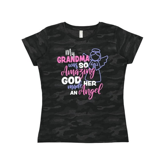Inktastic My Grandma Was So Amazing God Made Her an Angel Women's T-Shirt