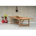 thumbnail image 3 of Amazonia Amoise Teak Finish 9 Pieces Extendable Rectangular Patio Dining Set, 3 of 8