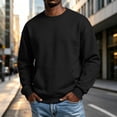thumbnail image 2 of Zysthvn Lightweight Loose Sweatshirts for Men Pullover Fall Long Sleeve Casual Mens Sweatshirts Crewneck Solid with Pockets Tops, 2 of 8