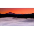 thumbnail image 2 of Leahy, Ike 18x11 Gold Ornate Wood Framed with Double Matting Museum Art Print Titled - Mt. Hood XXIV, 2 of 4