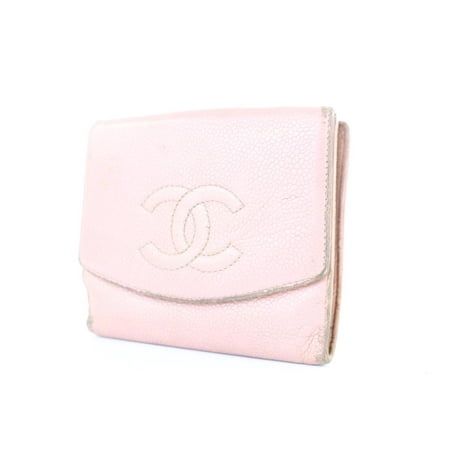Caviar Leather - Caviar Cc Compact Wallet 1cj0111 Pink Leather Clutch