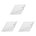 thumbnail image 3 of Cateissary Reglas de acrílico transparente Regla de diamantes de 45 grados Type4 NO4, 3 of 6