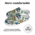 thumbnail image 6 of Yiaed Dinosaurs And Leaves Print Slippers Fuzzy Warm Cozy Slippers Non Slip House Slippers For Indoor Outdoor Slippers House Slippers-11, 6 of 7