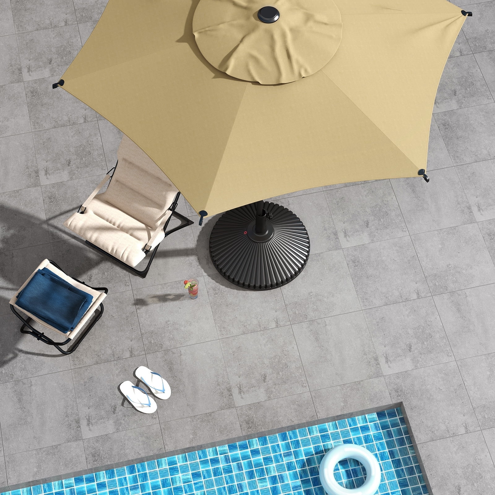cheap patio sets with umbrella PHI VILLA Black 8-Piece Metal Outdoor Patio Dining Set with Umbrella and Elegant Stackable Chairs