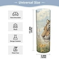 thumbnail image 2 of Plastic Vase 11.8 x 3.9 Inch Vase Transparent Non-Breakable Plastic Ornamental Culture Bottle Storage Jar Modern Family Wedding Decoration Prairie Cartoon Tiger, 2 of 6