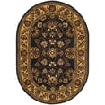 thumbnail image 2 of Safavieh Golden Jaipur Dreda Bordered Wool Area Rug, Black/Gold, 7'6" x 9'6" Oval, 2 of 9