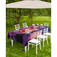 thumbnail image 4 of nqOlkjepod Ocean Sunset Outdoor Tablecloth with Umbrella Hole & Zipper, Summer Ocean Scenery Tropical Palm Tree Rectangle Table Cover 60x84 Inch, Dining Waterproof Table Cloth Protector for Patio, 4 of 7