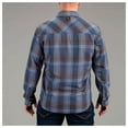 thumbnail image 4 of VORTEX Men Trail Call Tech Flannel, Color: Blue Grey, Size: S (221-39-BGR-S), 4 of 5