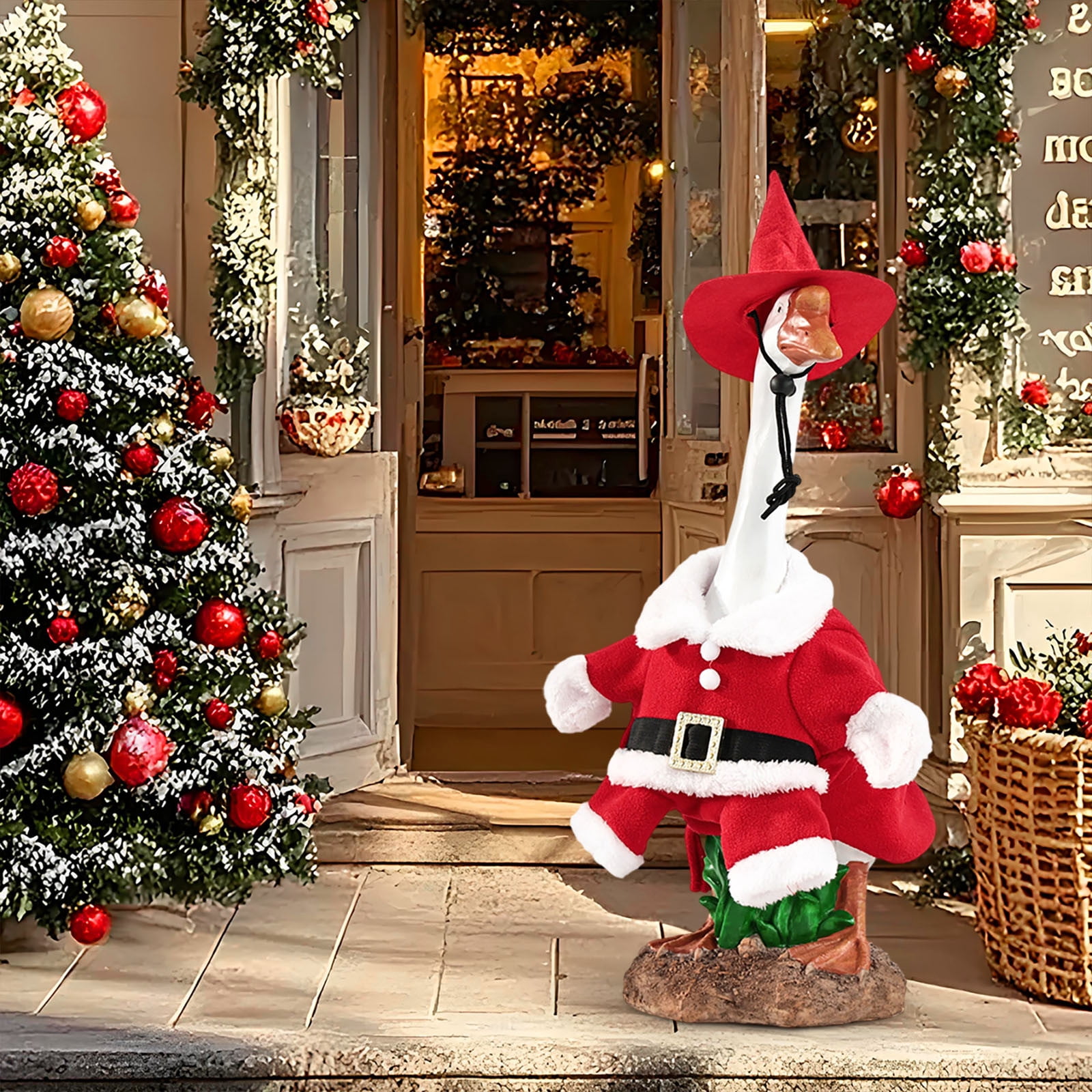 Boovnll Porch Goose Outfits, All Seasons Holiday Halloween, Thanksgiving, Christmas, St. Patrick's Day, Easter, 4th of July Goose Outfits for Patio Yard Garden Decor, Porch Goose Decorations