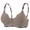 Brown, variant on Womens Wireless Push Up Bras Scalloped Full Coverage Tshirt Bra Soft Supportive Plunge Bralettes 38BC, Beige