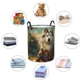 thumbnail image 7 of Cauagu Forest Maple Leaf Husky for Laundry Basket,Collapsible Organizer Basket for Storage Bin Toy Bins Gift Baskets Bedroom Clothes Children Nursery Hamper -Medium, 7 of 7