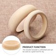thumbnail image 2 of 4Pcs Wood Bangle Bracelet Unfinished Diy Crafts Stress Relief Beige Color, 2 of 8
